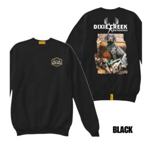 Ligosta Dixie Creek, Wildlife Collection Sweatshirt, Unisex Sweatshirt Featuring Retriever Design, Perfect For Hunting Lovers 019
