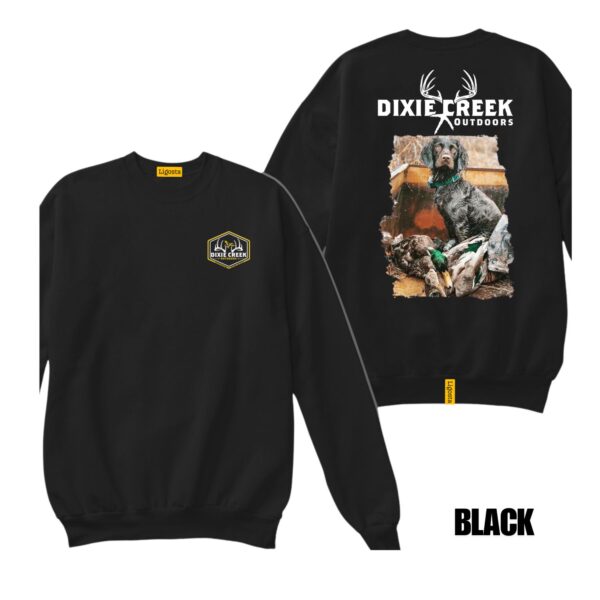 Ligosta Dixie Creek, Wildlife Collection Sweatshirt, Unisex Sweatshirt Featuring Retriever Design, Perfect For Hunting Lovers 019