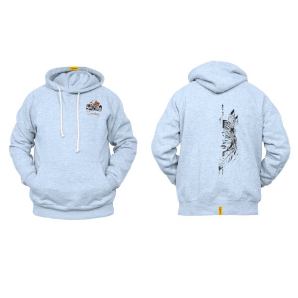 Ligosta Cowboy, Spirit Warrior Collection Hoodie, Unisex Hoodie Featuring Bold Warrior Silhouette, Tribal Art Lovers And Unique Style 083 - Image 6