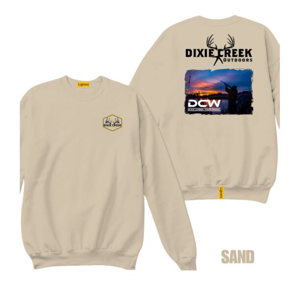 Ligosta Dixie Creek, Wildlife Collection Sweatshirt, Unisex Sweatshirt Featuring Waterfowl Sunset Scene, Perfect For Hunters 021 - Image 6