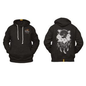 Ligosta Cowboy, Enchanted Bloom Collection Hoodie, Unisex Hoodie With Detailed Floral Dreamcatcher Design, Perfect For Boho Lovers 021