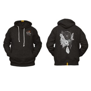 Ligosta Cowboy, Blooming Dream Collection Hoodie, Unisex Hoodie With Floral Dreamcatcher Design, Perfect For Boho Lovers 033