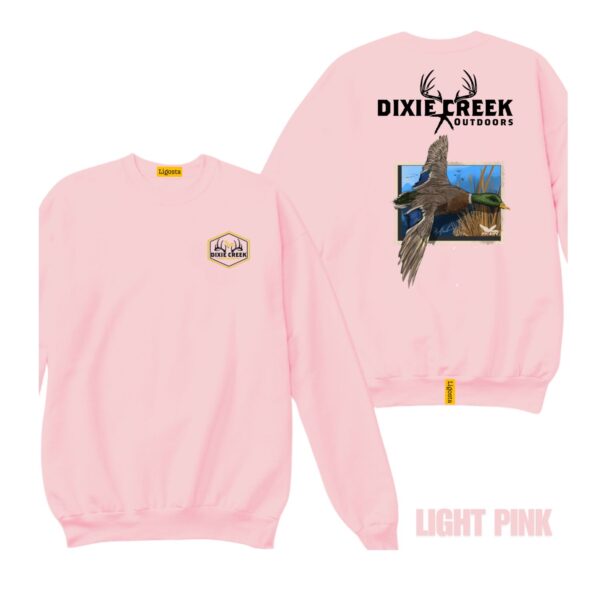 Ligosta Dixie Creek, Outdoor Wildlife Collection Sweatshirt, Unisex Sweatshirt Featuring Mallard Duck Design, Nature Enthusiasts 001 - Image 4