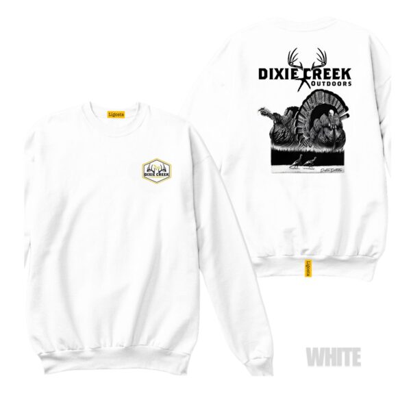 Ligosta Dixie Creek, Wildlife Collection Sweatshirt, Unisex Sweatshirt Featuring Strutting Turkey Design, Perfect For Turkey Hunters 025 - Image 3
