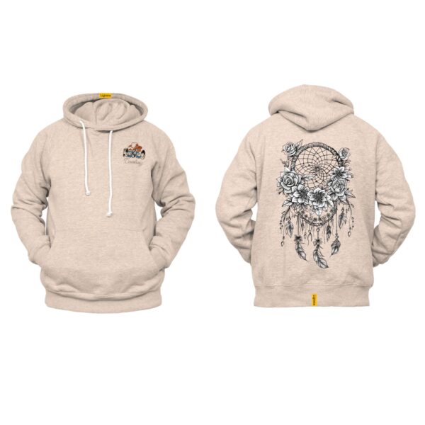 Ligosta Cowboy, Enchanted Bloom Collection Hoodie, Unisex Hoodie With Detailed Floral Dreamcatcher Design, Perfect For Boho Lovers 021 - Image 5
