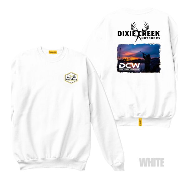 Ligosta Dixie Creek, Wildlife Collection Sweatshirt, Unisex Sweatshirt Featuring Waterfowl Sunset Scene, Perfect For Hunters 021 - Image 3