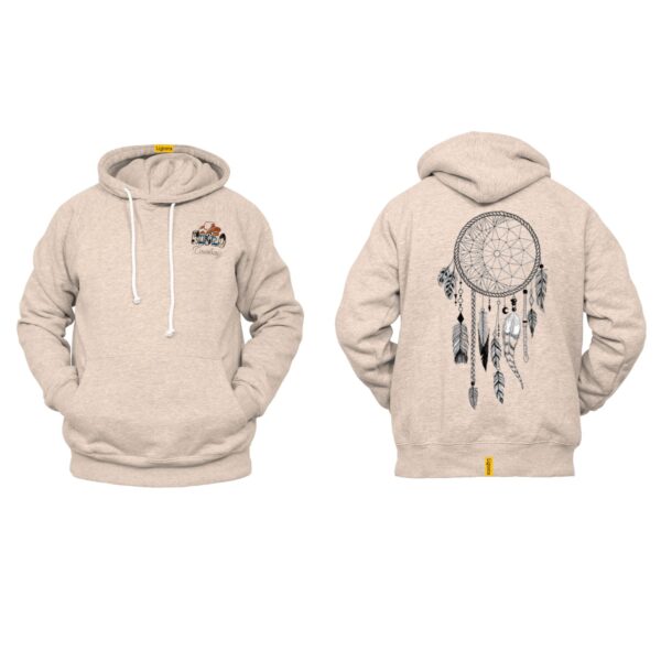Ligosta Cowboy, Mystic Skull Collection Hoodie, Unisex Hoodie With Skull And Dreamcatcher Design, Perfect For Boho Lovers 027 - Image 5