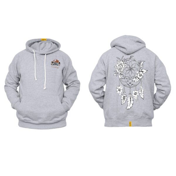 Ligosta Cowboy, Mystic Rose Collection Hoodie, Unisex Hoodie With Elegant Floral Dreamcatcher Design, Perfect For Boho Lovers 022 - Image 2