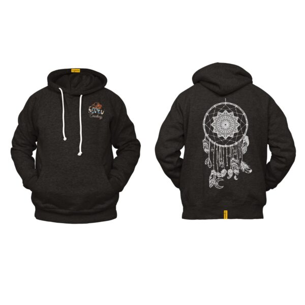 Ligosta Cowboy, Celestial Dream Collection Hoodie, Unisex Hoodie With Moon And Dreamcatcher Design, Perfect For Boho Lovers 026