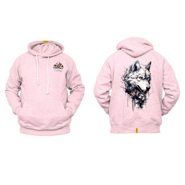 Ligosta Cowboy, Wild Spirit Collection Hoodie, Unisex Hoodie Featuring Bold Wolf Art, Perfect For Adventurous Souls 079 - Image 4