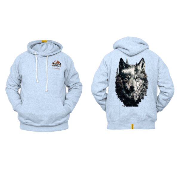 Ligosta Cowboy, Wild Nature Collection Hoodie, Unisex Hoodie Featuring Wolf And Forest Art, Perfect For Nature Lovers 080 - Image 6