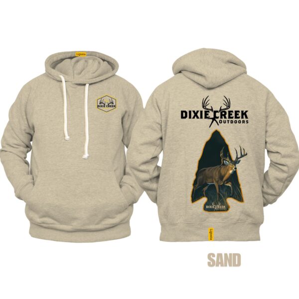 Ligosta Dixie Creek, Outdoor Wildlife Collection Hoodie, Unisex Hoodie Featuring Deer Arrowhead Design, Perfect For Hunting Enthusiasts 002 - Image 6