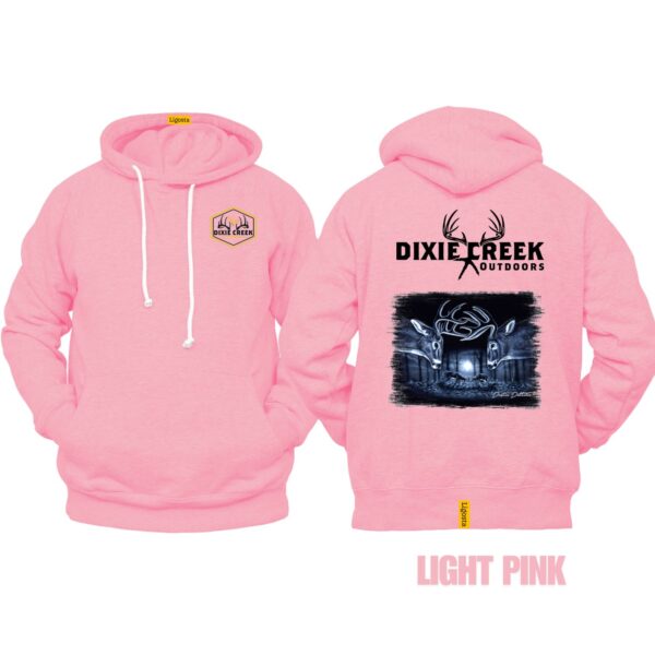 Ligosta Dixie Creek, Outdoor Wildlife Collection Hoodie, Unisex Hoodie Featuring Ghostly Deer Design, Perfect For Nocturnal Hunting Fans6 - Image 4