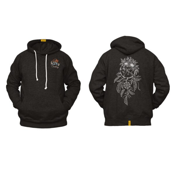 Ligosta Cowboy, Earthbound Dream Collection Hoodie, Unisex Hoodie With Earthy Dreamcatcher Design, Perfect For Nature Lovers 023