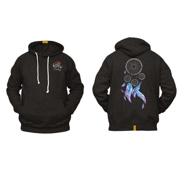 Ligosta Cowboy, Midnight Dream Collection Hoodie, Unisex Hoodie With Elegant Dreamcatcher Design, Perfect For Boho Lovers 013