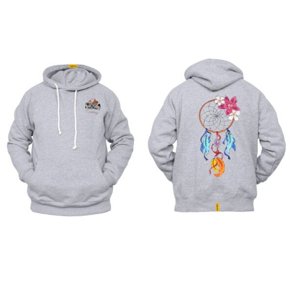 Ligosta Cowboy, Blooming Dreams Collection Hoodie, Unisex Hoodie With Colorful Floral Dreamcatcher Design, Vibrant Boho Style 037 - Image 2