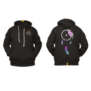 Ligosta Cowboy, Floral Dreamcatcher Collection Hoodie, Unisex Hoodie With Delicate Dreamcatcher Design, Perfect For Boho Lovers 014