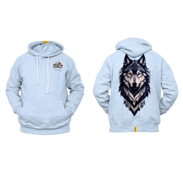 Ligosta Cowboy, Western Spirit Collection Hoodie, Unisex Hoodie Featuring Intense Wolf Design, Perfect for a Bold and Wild Western Look 051 - Image 6