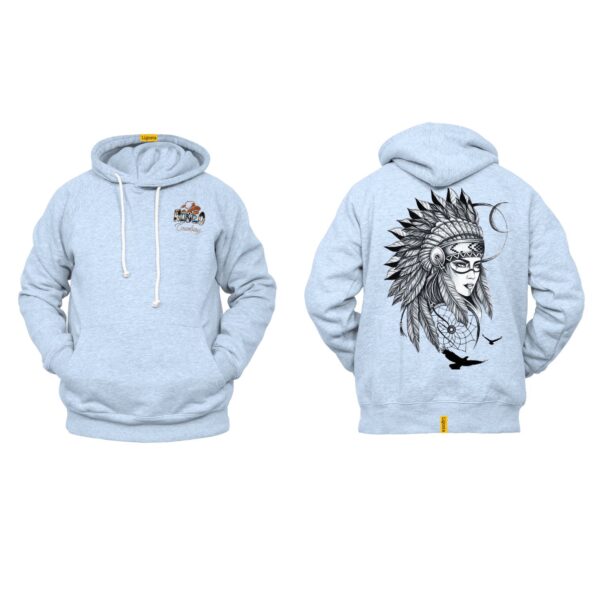 Ligosta Cowboy, Heritage Collection Hoodie, Unisex Hoodie Featuring Tribal Woman With Headdress And Dreamcatcher, Art Enthusiasts 090 - Image 6