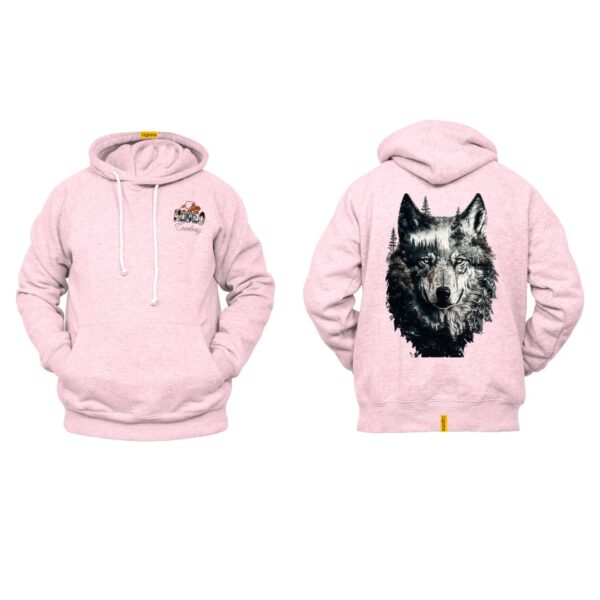 Ligosta Cowboy, Wild Nature Collection Hoodie, Unisex Hoodie Featuring Wolf And Forest Art, Perfect For Nature Lovers 080 - Image 4