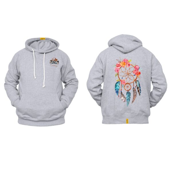 Ligosta Cowboy, Dreamcatcher Collection Hoodie, Unisex Hoodie Featuring Floral Dreamcatcher Art, Perfect For Bohemian Spirit  098 - Image 2