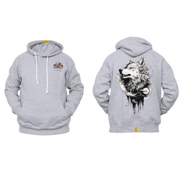Ligosta Cowboy, Alpha Moon Collection Hoodie, Unisex Hoodie Featuring Bold Wolf and Moon Design, Wild Spirit and Nature Lovers 071 - Image 2