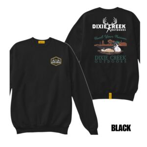 Ligosta Dixie Creek, Outdoor Wildlife Collection Sweatshirt, Unisex Sweatshirt Featuring Wood Duck Scene Design, Waterfowl Hunters 005