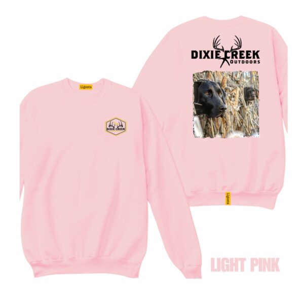 Ligosta Dixie Creek, Wildlife Collection Sweatshirt, Unisex Sweatshirt Featuring Black Lab Hunting Dog Design, Outdoor Enthusiasts 017 - Image 4