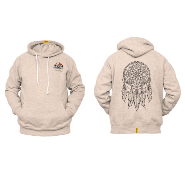 Ligosta Cowboy, Sacred Dream Collection Hoodie, Unisex Hoodie With Intricate Monochrome Dreamcatcher Design, Perfect For Boho Lovers 019 - Image 5