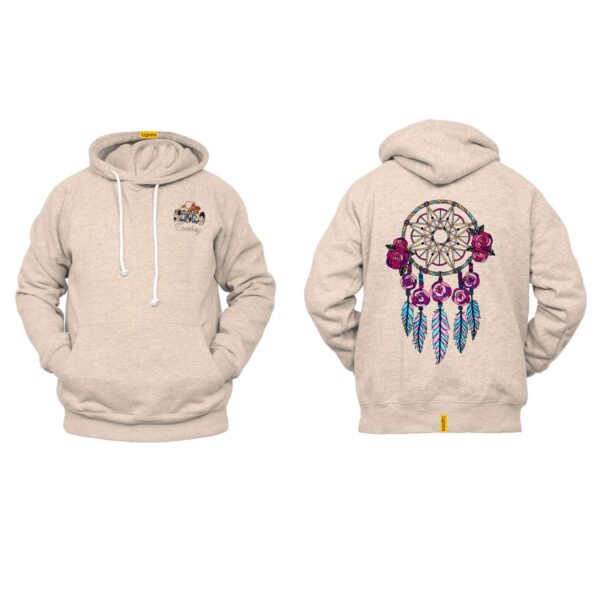 Ligosta Cowboy, Rose Dreamcatcher Collection Hoodie, Unisex Hoodie With Floral Dreamcatcher Design, Perfect For Boho Lovers 017 - Image 5