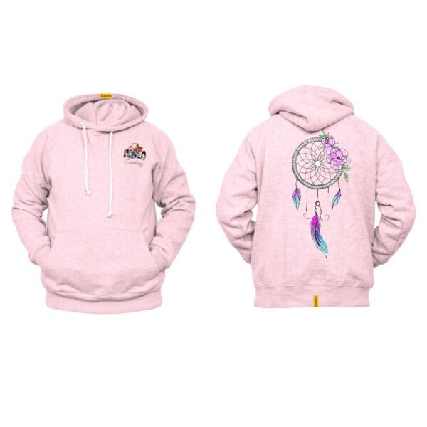 Ligosta Cowboy, Floral Dreamcatcher Collection Hoodie, Unisex Hoodie With Delicate Dreamcatcher Design, Perfect For Boho Lovers 014 - Image 4