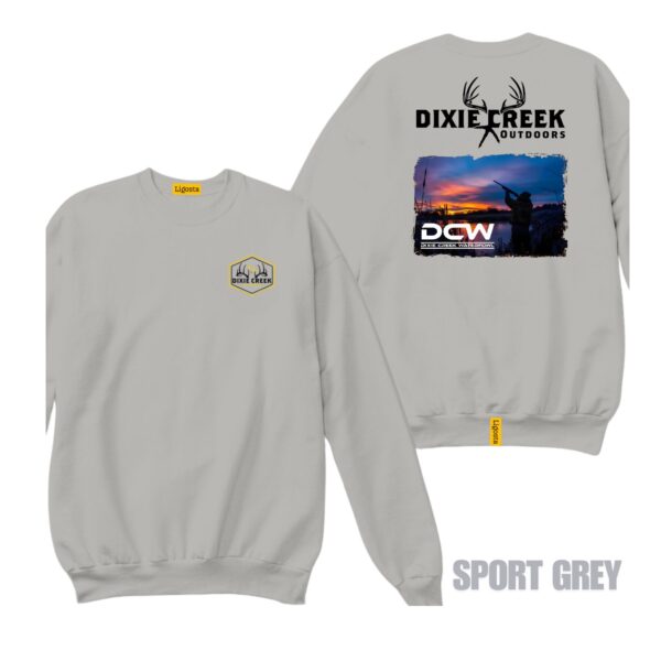 Ligosta Dixie Creek, Wildlife Collection Sweatshirt, Unisex Sweatshirt Featuring Waterfowl Sunset Scene, Perfect For Hunters 021 - Image 5