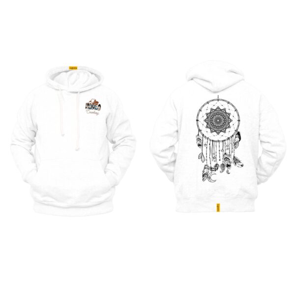 Ligosta Cowboy, Celestial Dream Collection Hoodie, Unisex Hoodie With Moon And Dreamcatcher Design, Perfect For Boho Lovers 026 - Image 3