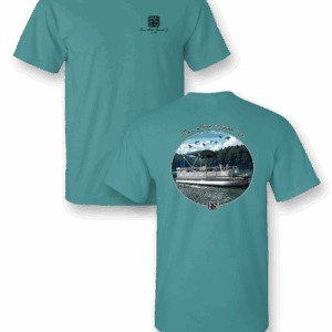 Redfish Rising Tshirt, Bold Marshland Fish Artwork, Finn Stone Apparel Fashion, Coastal Waters, Perfect For Saltwater Anglers, Menswear
