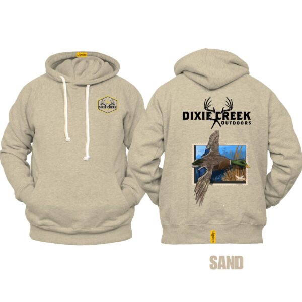 Ligosta Dixie Creek, Outdoor Wildlife Collection Hoodie, Unisex Hoodie Featuring Mallard Duck Design, Perfect For Nature Enthusiasts 001 - Image 6