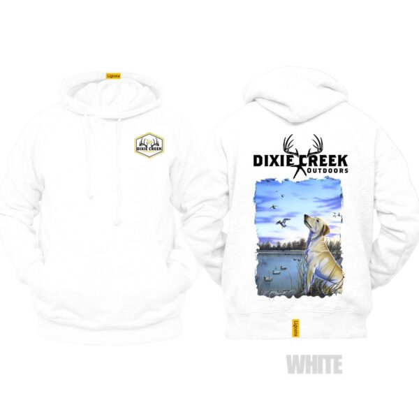 Ligosta Dixie Creek, Wildlife Collection Hoodie, Unisex Hoodie Featuring Yellow Lab Design, Perfect For Waterfowl Hunters 029 - Image 3