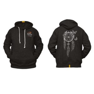 Ligosta Cowboy, Butterfly Harmony Collection Hoodie, Unisex Hoodie With Floral Dreamcatcher And Butterfly Design, Boho Lovers 031