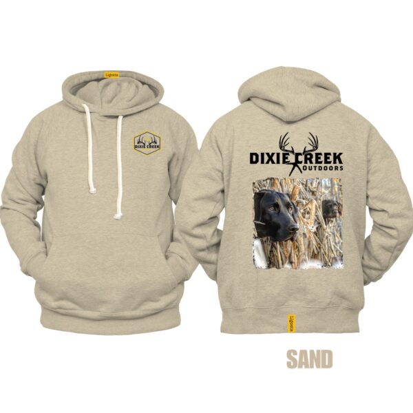 Ligosta Dixie Creek, Wildlife Collection Hoodie, Unisex Hoodie Featuring Black Lab Hunting Dog Design, Perfect For Outdoor Enthusiasts 017 - Image 6