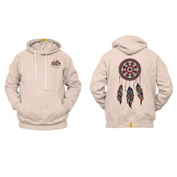 Ligosta Cowboy, Tribal Dreamcatcher Collection Hoodie, Unisex Hoodie With Bold Dreamcatcher Design, Perfect For Boho Lovers 011 - Image 5