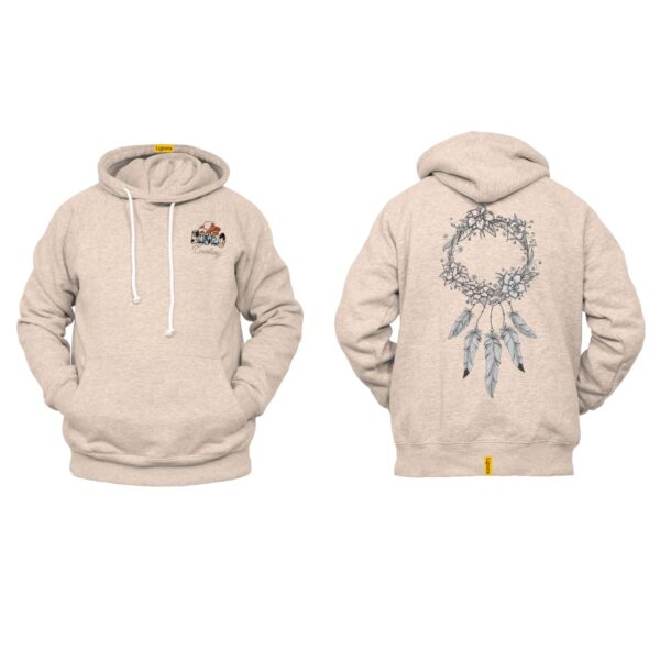 Ligosta Cowboy, Wreath Dream Collection Hoodie, Unisex Hoodie With Floral Wreath Dreamcatcher Design, Perfect For Boho Lovers 032 - Image 5