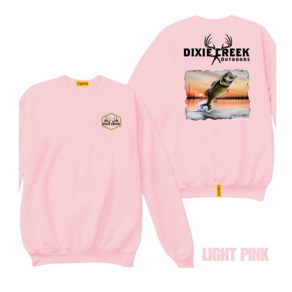 Ligosta Dixie Creek, Wildlife Collection Sweatshirt, Unisex Sweatshirt Featuring Bass Fishing Design, Perfect For Anglers 014 - Image 4
