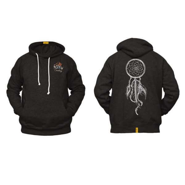 Ligosta Cowboy, Ethereal Dream Collection Hoodie, Unisex Hoodie With Intricate Dreamcatcher Design, Perfect For Boho Lovers 029
