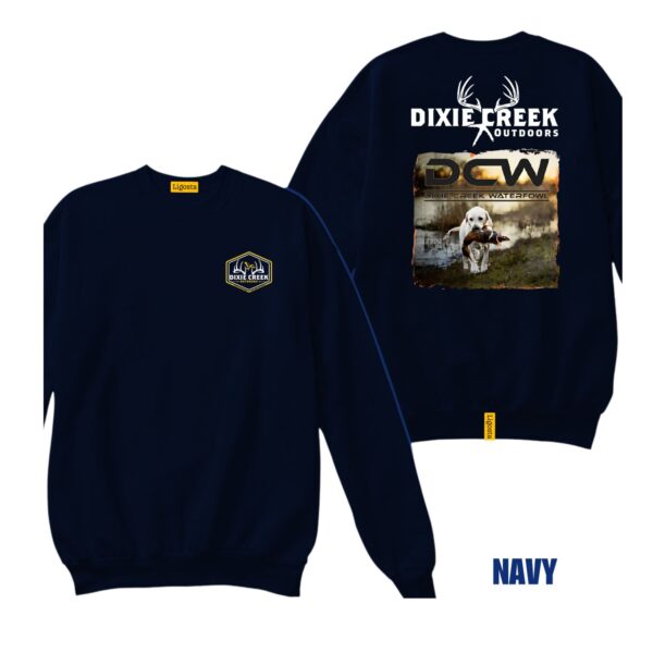 Ligosta Dixie Creek, Wildlife Collection Sweatshirt, Unisex Sweatshirt Featuring Retriever With Duck Design, Perfect For Waterfowl Fans 022 - Image 2