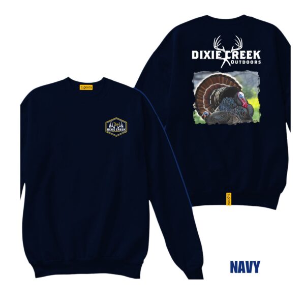 Ligosta Dixie Creek, Wildlife Collection Sweatshirt, Unisex Sweatshirt Featuring Turkey Design, Perfect For Hunters 012 - Image 2