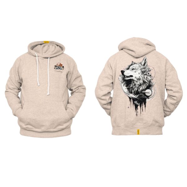 Ligosta Cowboy, Alpha Moon Collection Hoodie, Unisex Hoodie Featuring Bold Wolf and Moon Design, Wild Spirit and Nature Lovers 071 - Image 5
