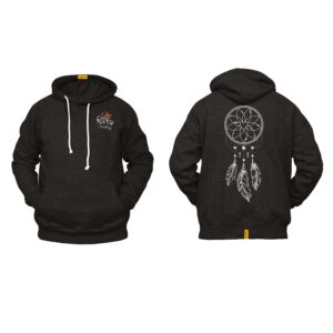 Ligosta Cowboy, Pure Dream Collection Hoodie, Unisex Hoodie With Minimalist Dreamcatcher Design, Perfect For Boho Lovers 028