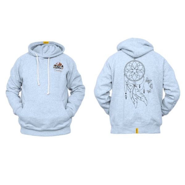 Ligosta Cowboy, Butterfly Dream Collection Hoodie, Unisex Hoodie With Elegant Dreamcatcher And Butterfly Design, Perfect For Boho Lovers 25 - Image 6