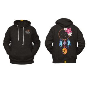 Ligosta Cowboy, Blossom Dreamcatcher Collection Hoodie, Unisex Hoodie With Vibrant Floral Dreamcatcher Design, Perfect For Boho Lovers 015