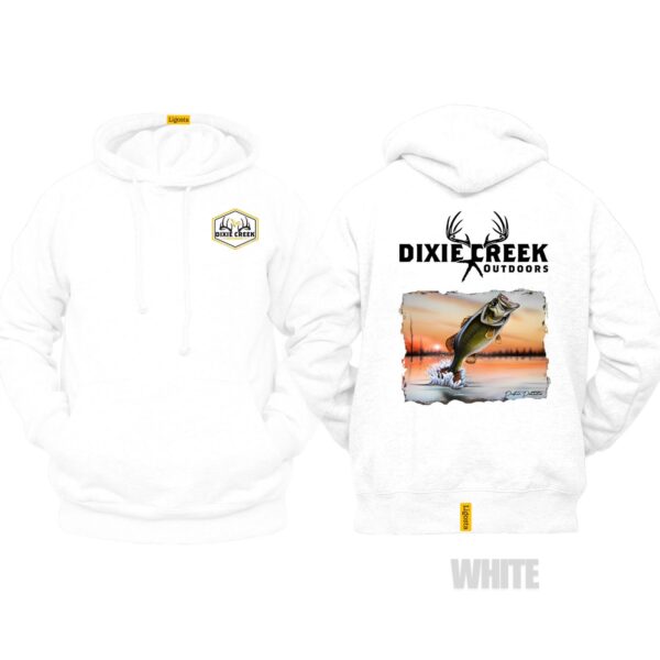 Ligosta Dixie Creek, Wildlife Collection Hoodie, Unisex Hoodie Featuring Bass Fishing Design, Perfect For Anglers 014 - Image 3
