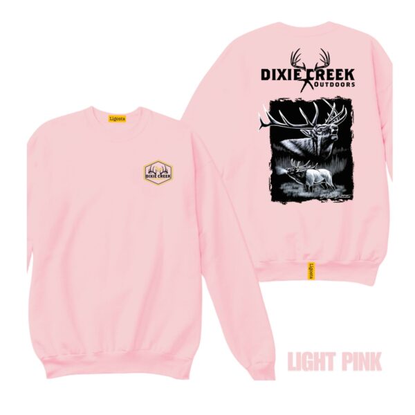 Ligosta Dixie Creek, Wildlife Collection Sweatshirt, Unisex Sweatshirt Featuring Elk Design, Perfect For Outdoor Enthusiasts 013 - Image 4